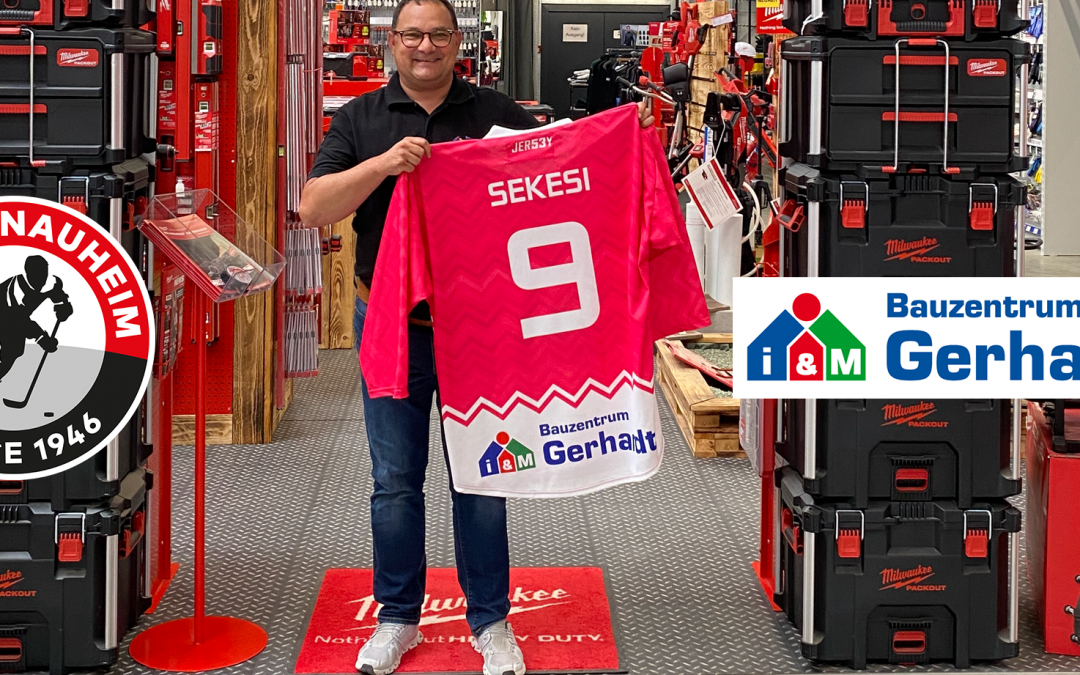 Vertragsverlängerung zwischen Gerhardt Bauzentrum und dem EC Bad Nauheim