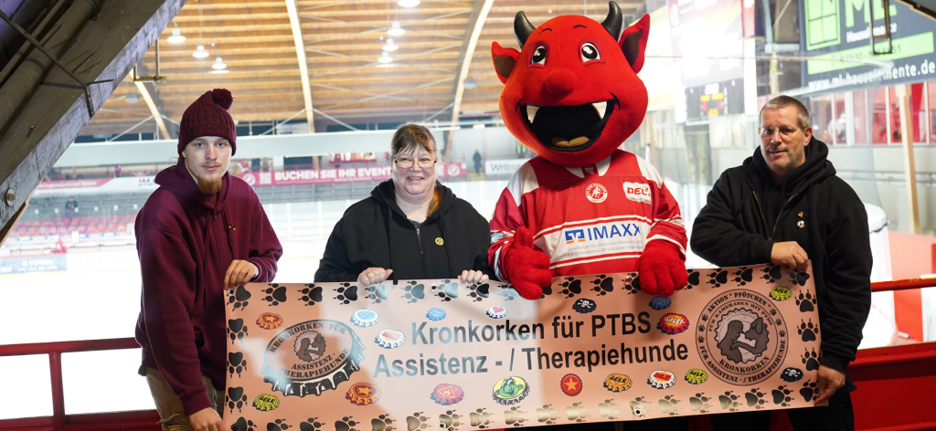 „Aktion Pfötchen“ – Kronkorken für PTBS-Assistenzhunde - EC Bad Nauheim