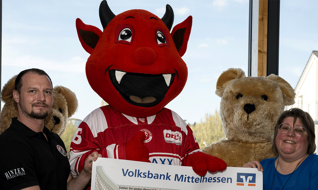 Danke, Hellvis! Scheck-Übergabe an „Bärenherz“