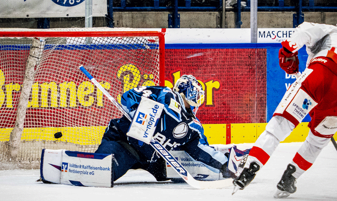 Hattrick und Shutout: EC Bad Nauheim mit 4:0-Erfolg in Weiden